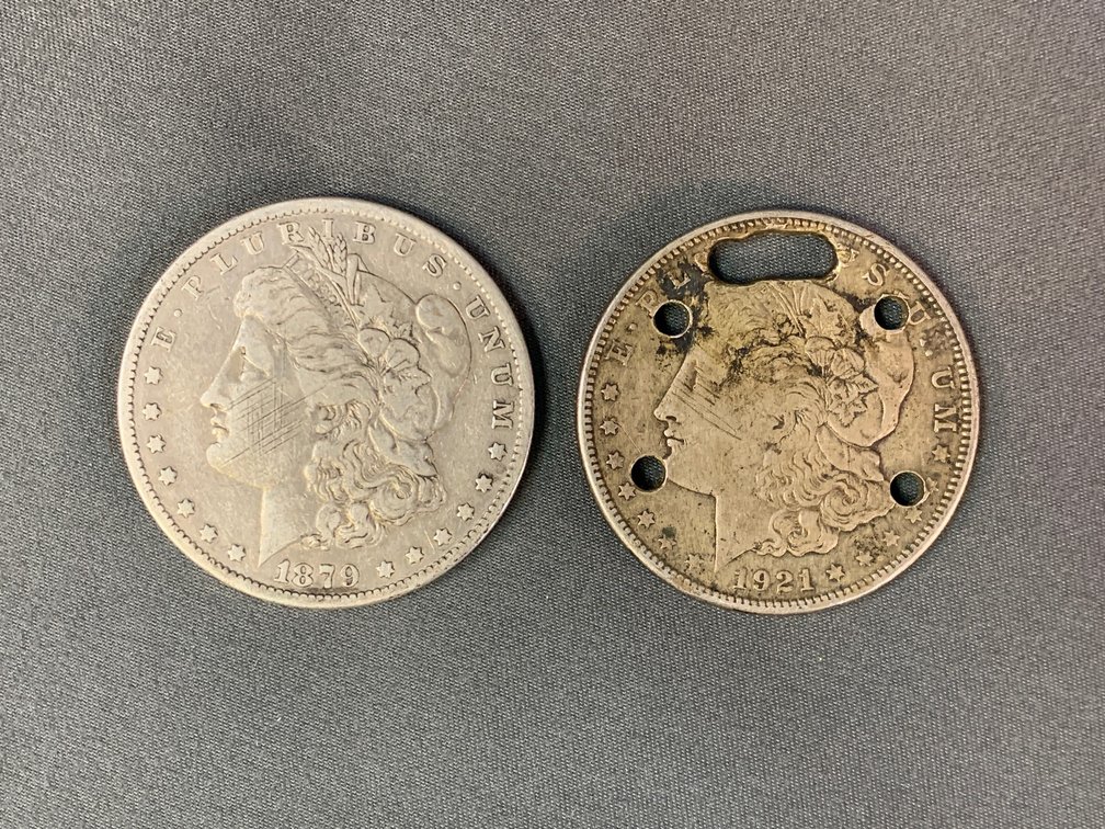 (2) Morgan Dollars