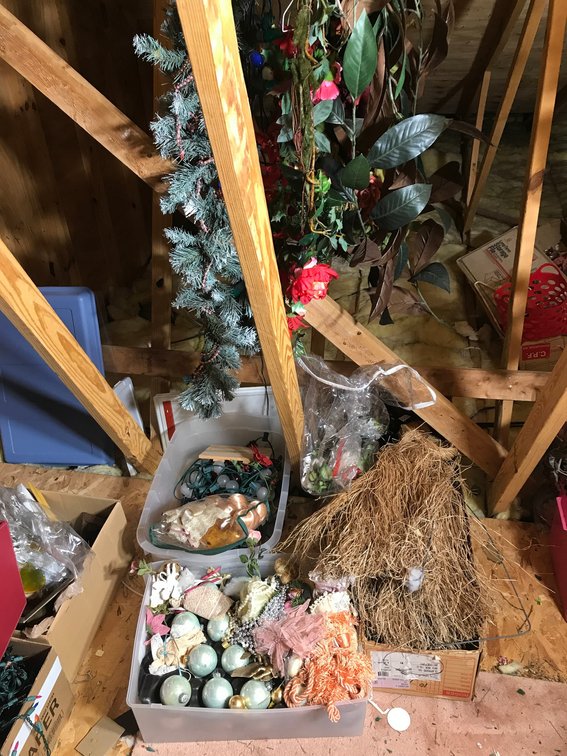 Christmas decorations-bulbs, lights, misc.