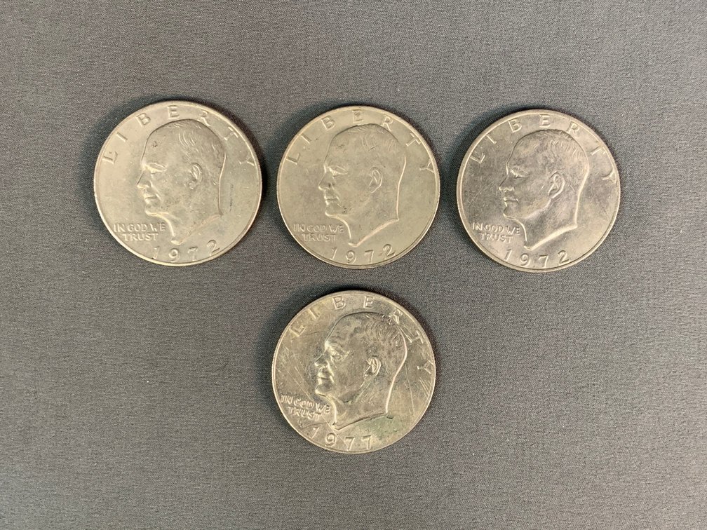 (4) Eisenhower Dollars