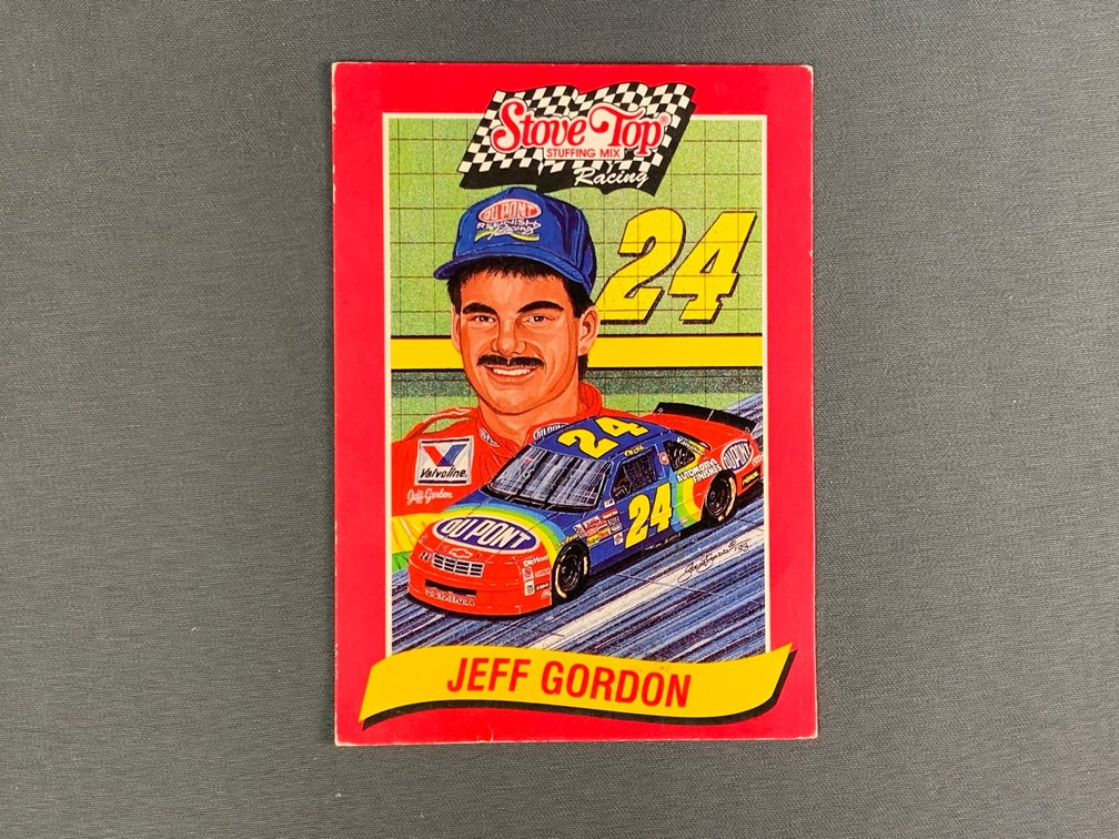 1993 Stove Top Stuffing Mix Jeff Gordon promo trading card