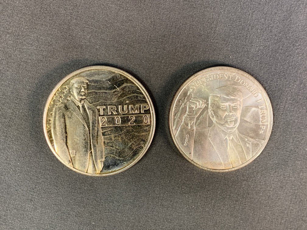 (2) Trump 2020 Commemorative Silver Rounds