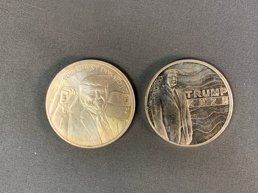 (2) Trump 2020 Commemorative Silver Rounds