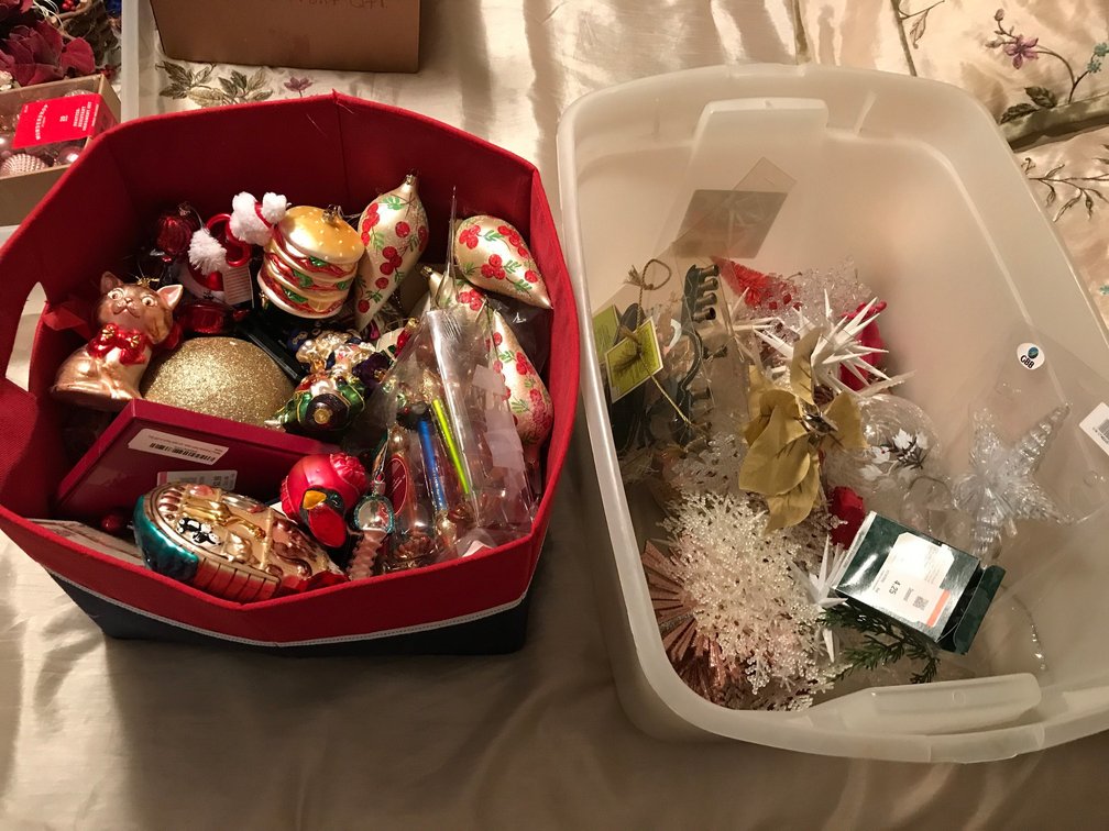Christmas bulbs, other decorations