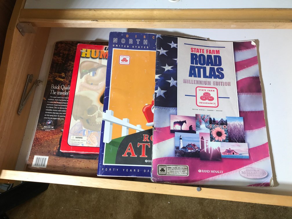 Road atlas maps