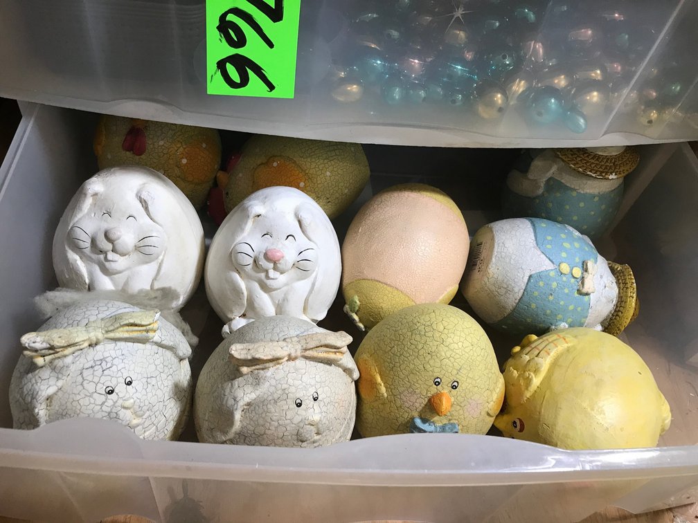 Large Easter rabbits, misc.