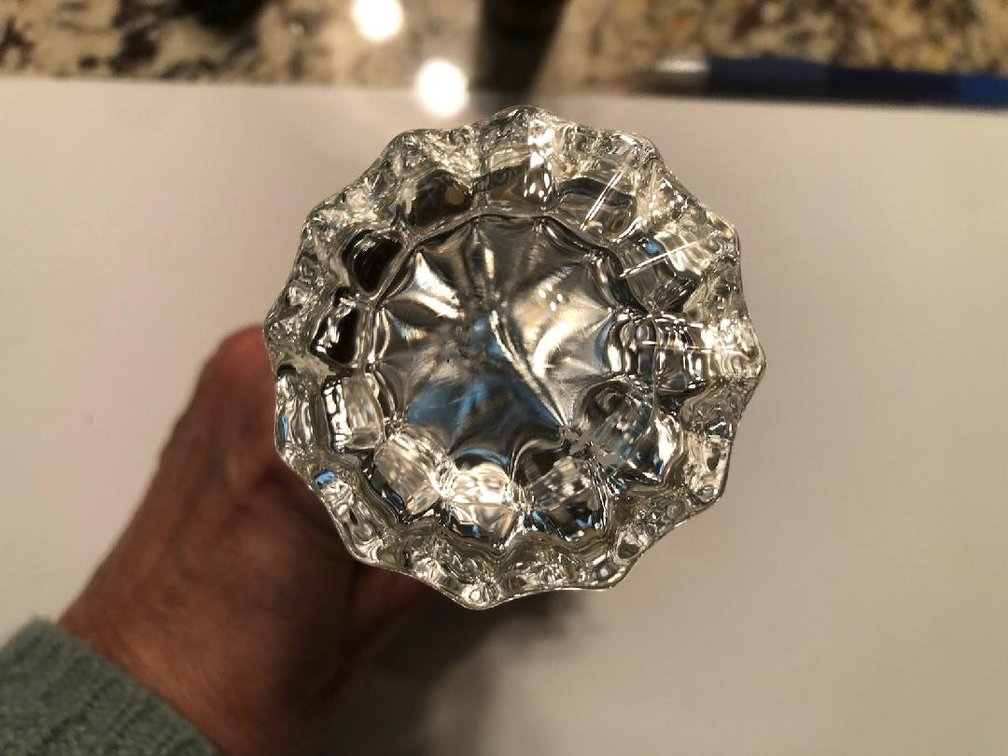 Crystal Glass Doorknob Set