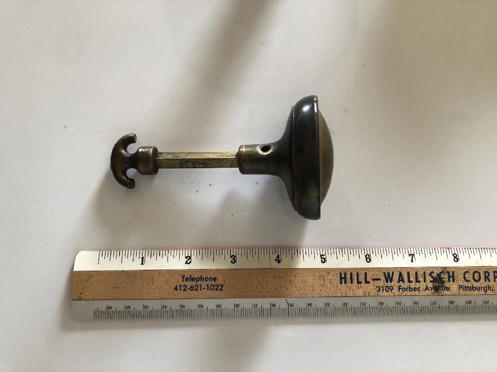 Solid Brass Knob & Turn Pull Set