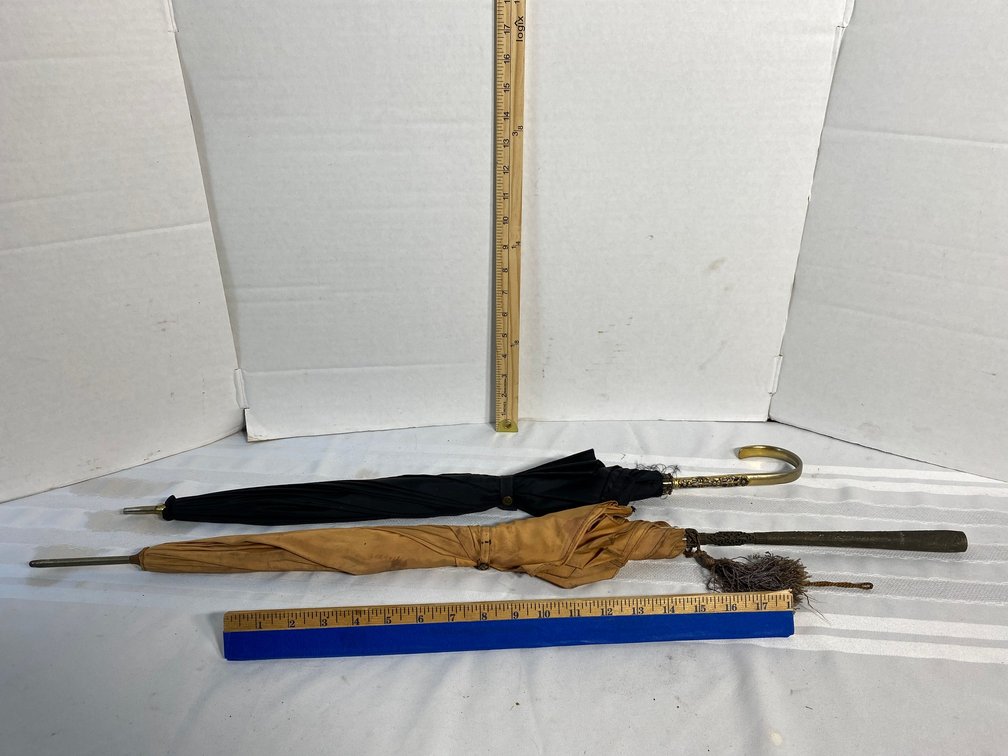PAIR OF VINTAGE 1950S ERA UMBRELLAS
