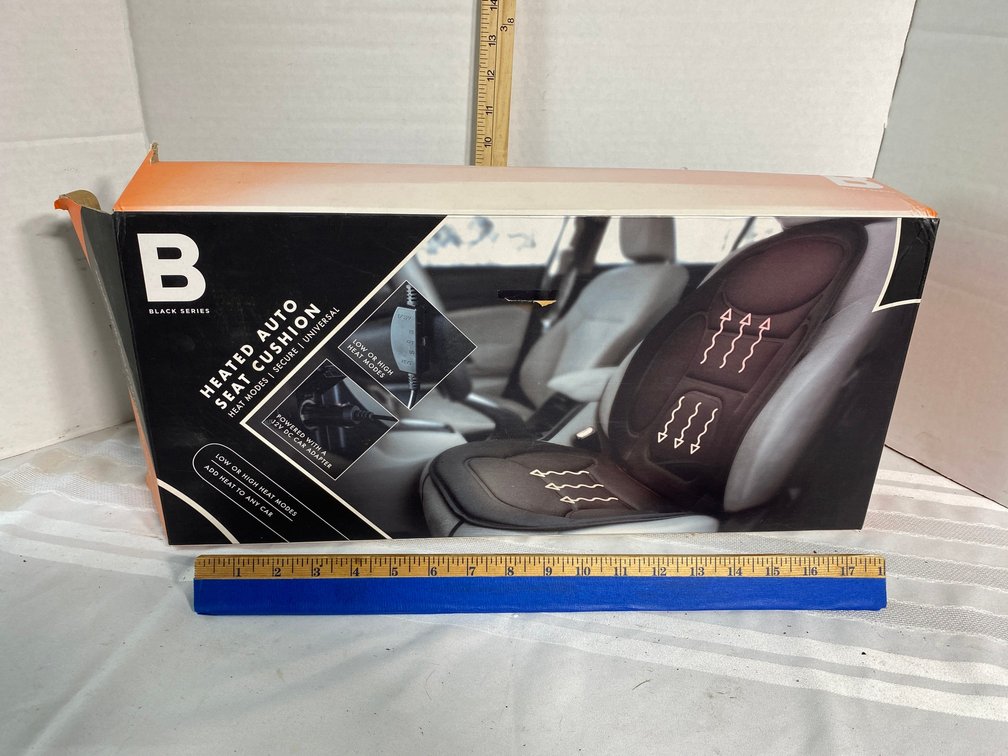 HEATED AUTO SEAT CUSHION IN ORIGINAL BOX