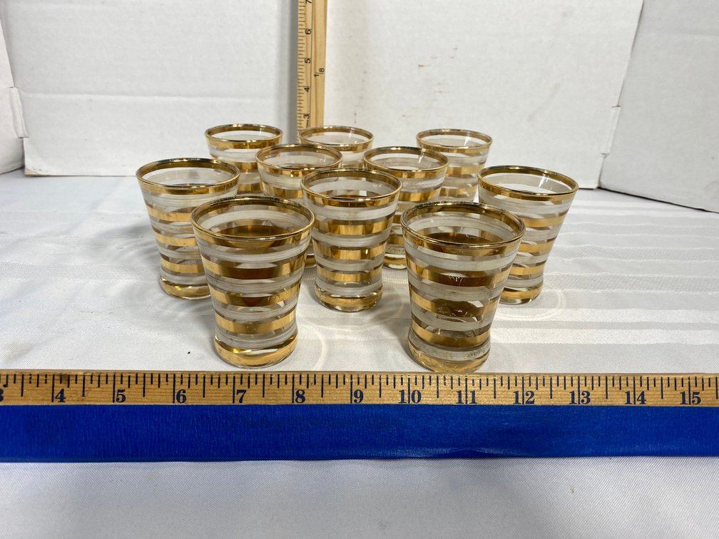 10-PIECE COCKTAIL WHISKEY GLASSES