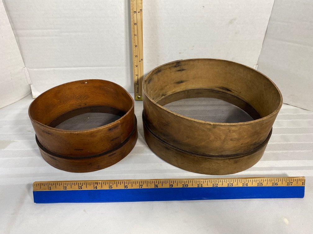 TWO VINTAGE SIEVES