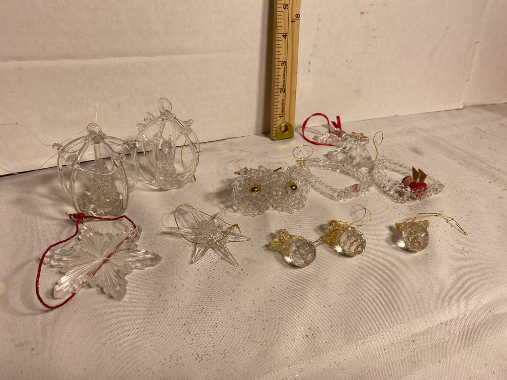 ACRYLIC CHRISTMAS ORNAMENTS
