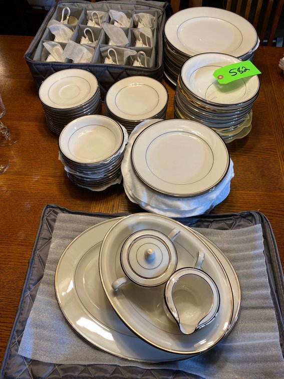 SERVICE FOR 12 NORITAKE CHAMPLAIN DISHES