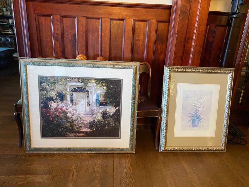 PAIR OF LARGE DECORATOR PRINTS