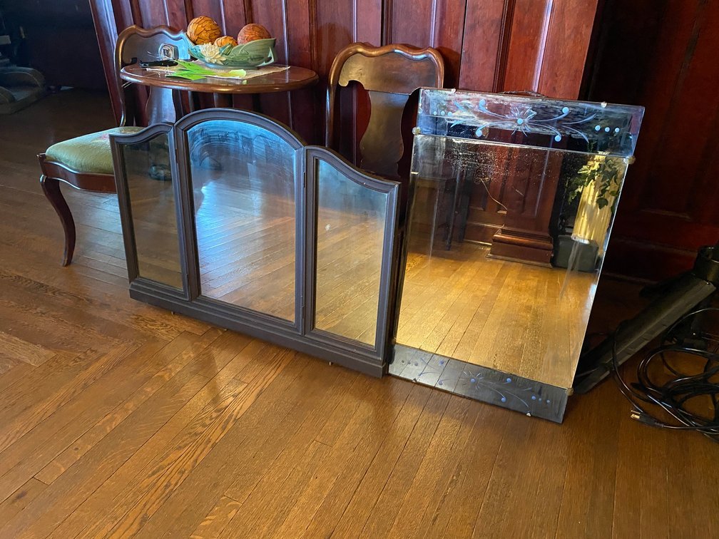 PAIR OF MIRRORS
