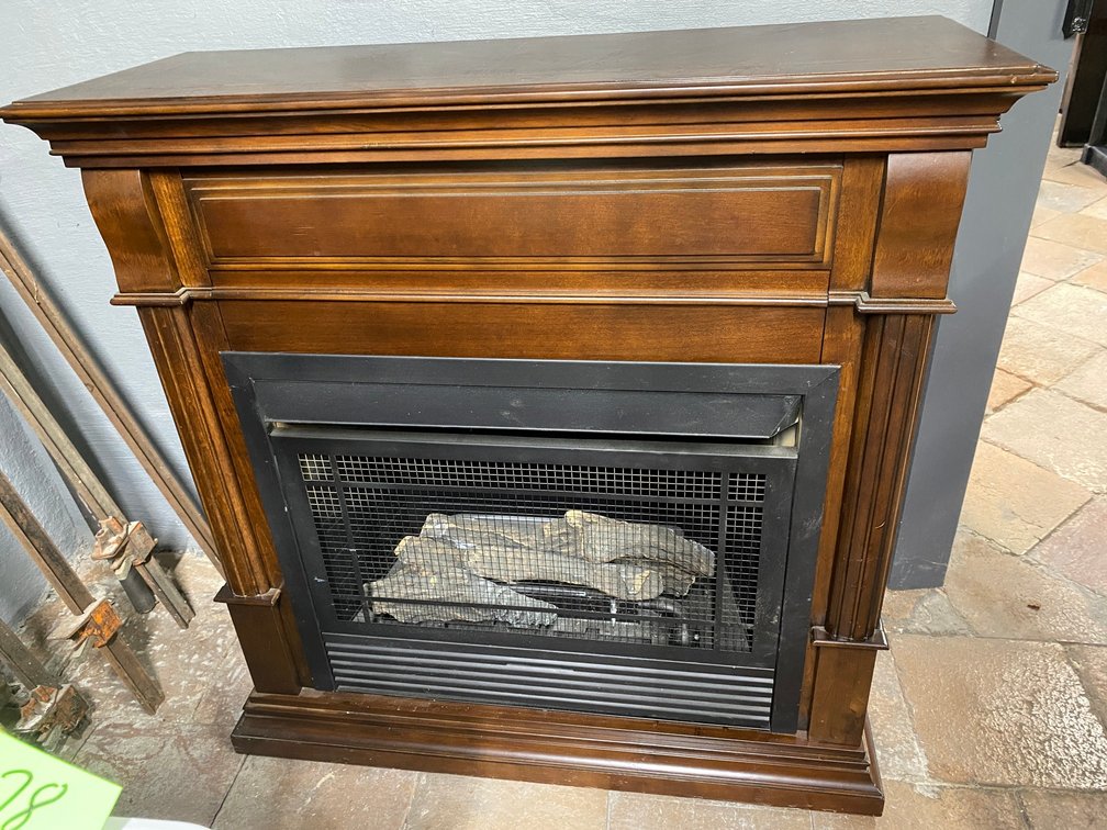GAS FREESTANDING FIREPLACE HEATER