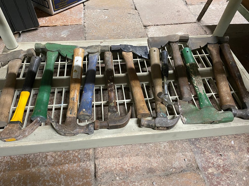ASSORTMENT OF HAMMERS AND BARS