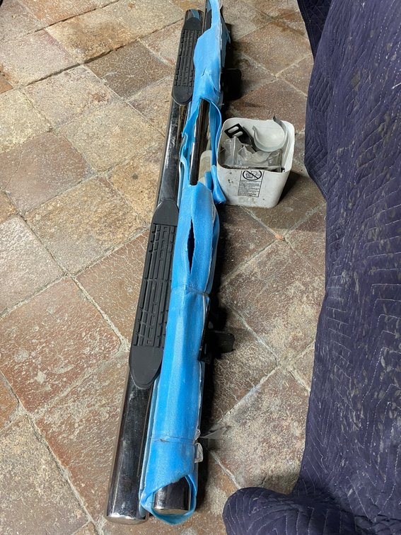 PAIR OF RUNNING BOARDS THAT ARE 80 INCHES LONG