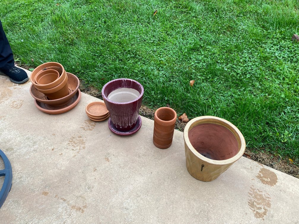ASSORTMENT OF FLOWER PLANTERS