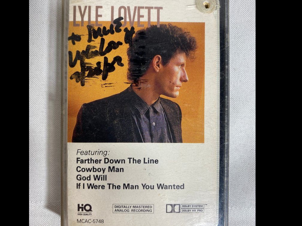 VINTAGE CASSETTE TAPE OF LYLE LOVETT MUSIC