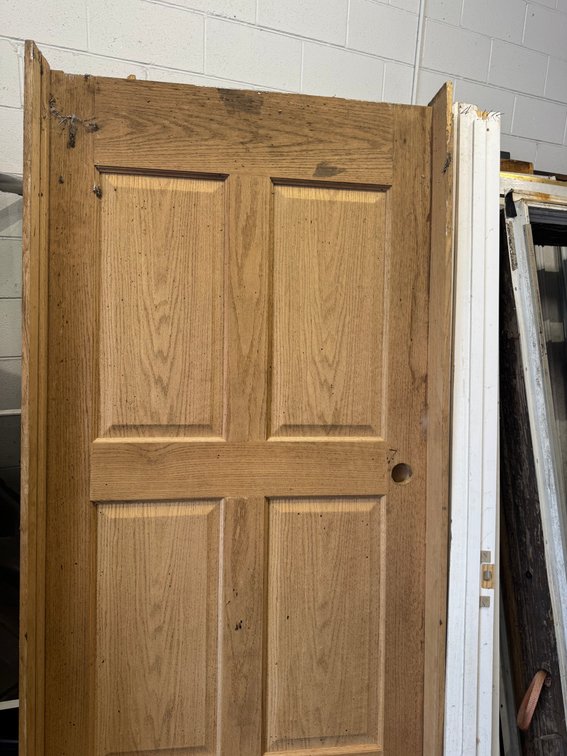 Salvaged door, shutter and lumber