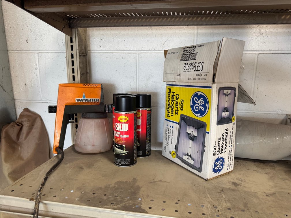 Wagner paint sprayer and related supplies