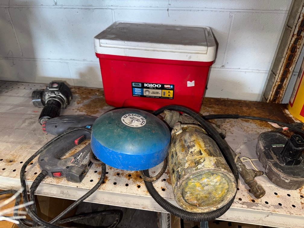 Igloo cooler and assorted parts