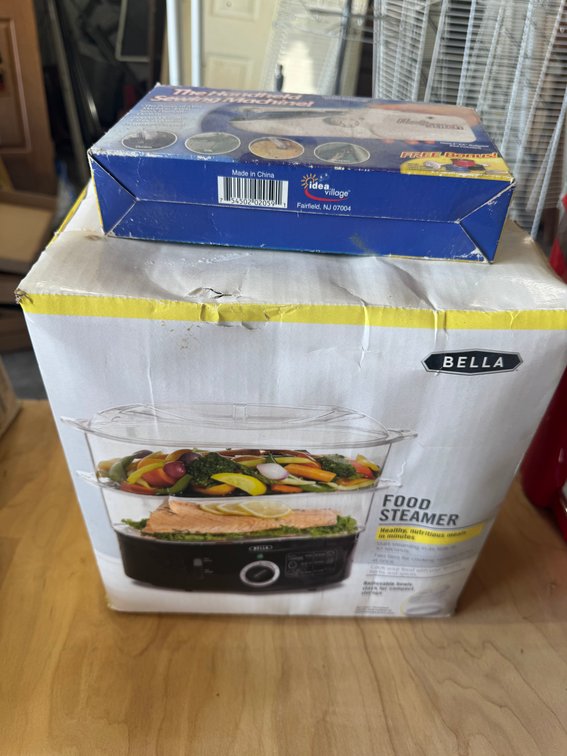 Bella steamer and sewing machine