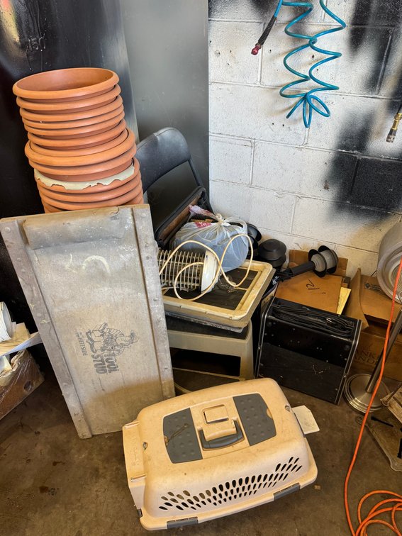 Pet carrier, heater and miscellaneous equipment