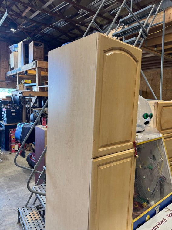 Wooden utility cabinet