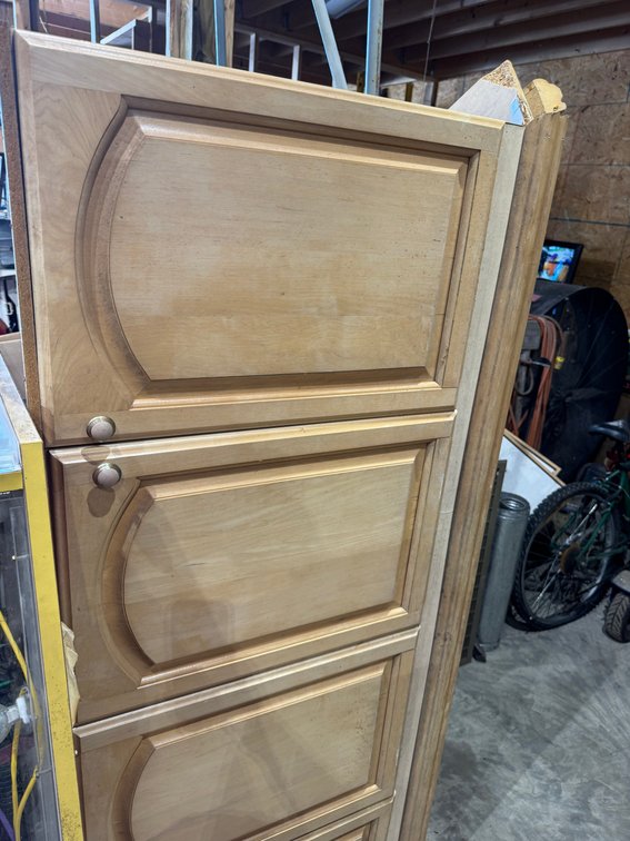 Tall wooden cabinet