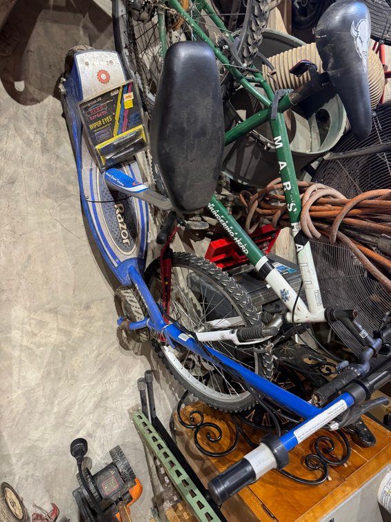 Razor scooter and bicycle