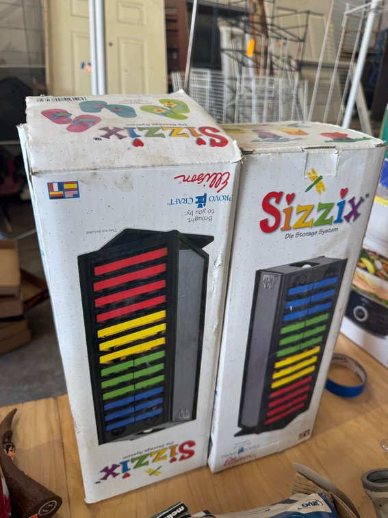 Sizzix die storage systems