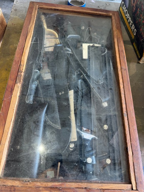 Knives and display case