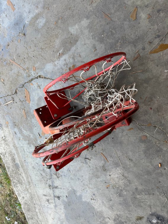 Basketball rims with nets
