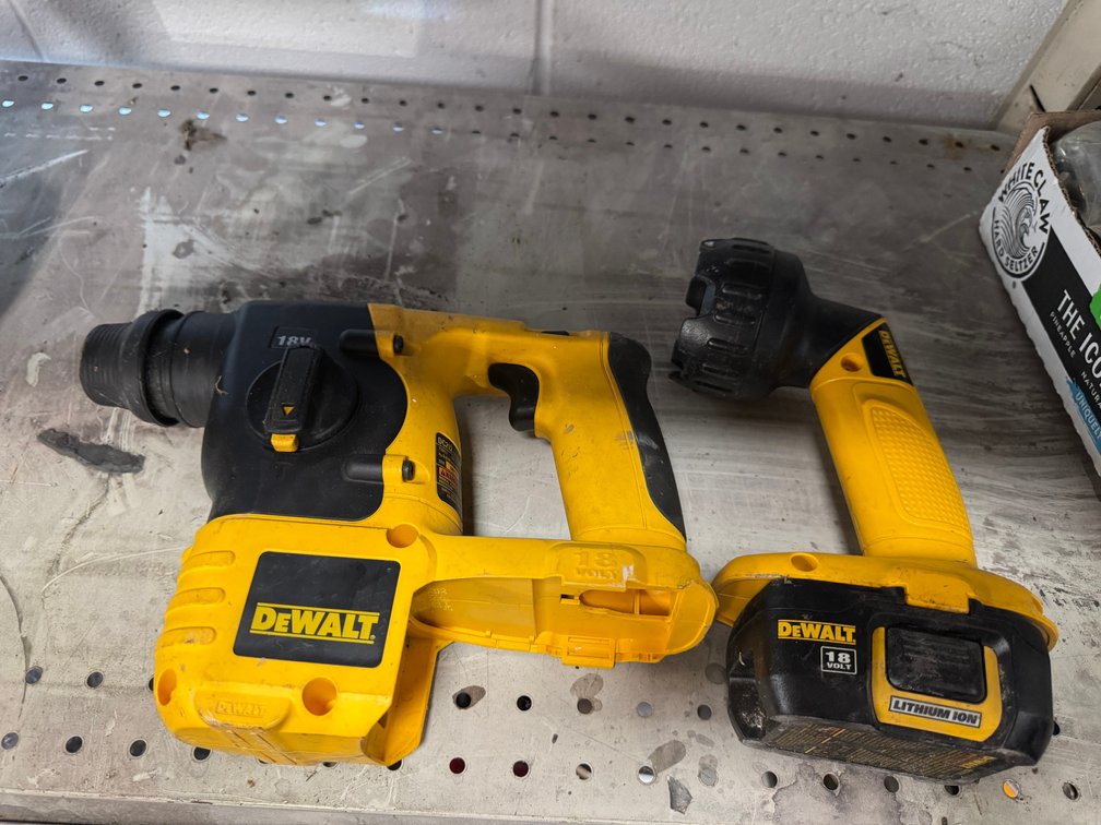 DeWalt rotary hammer and flashlight