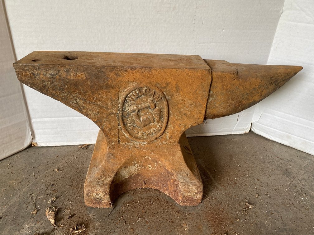 Vulcan #12 anvil, 120 pounds, 3 3/4" wide, 20" long, 10" tall