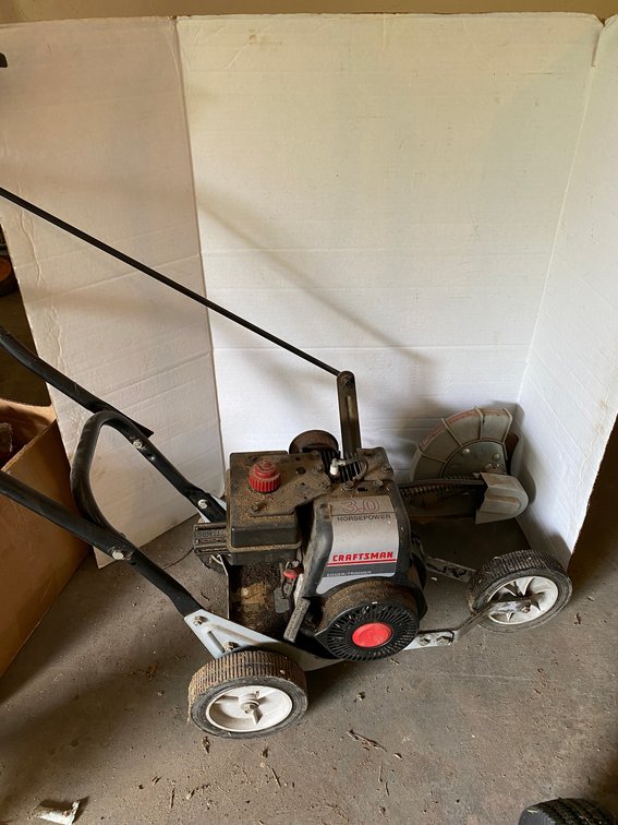 Craftsman gasoline powered edger, 3 HP, motor does turn over**unknown condition**
