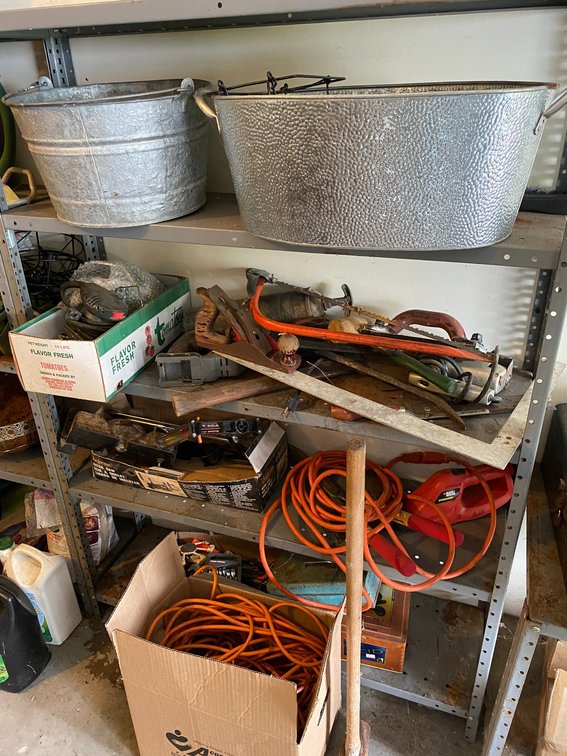 Contents of shelving unit**shelving unit not included**