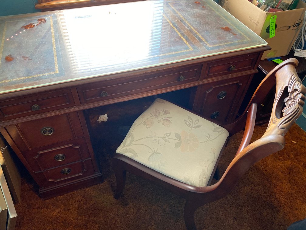 Desk with chair