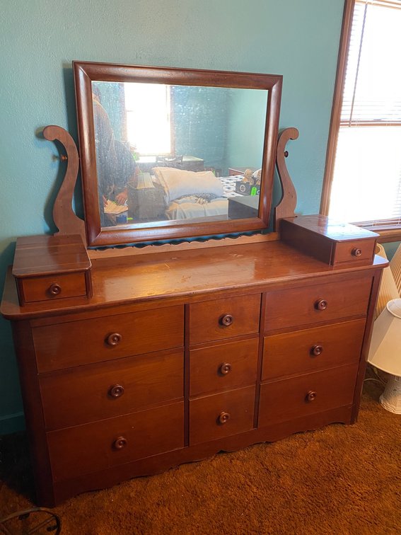 Cavalier dresser with mirror