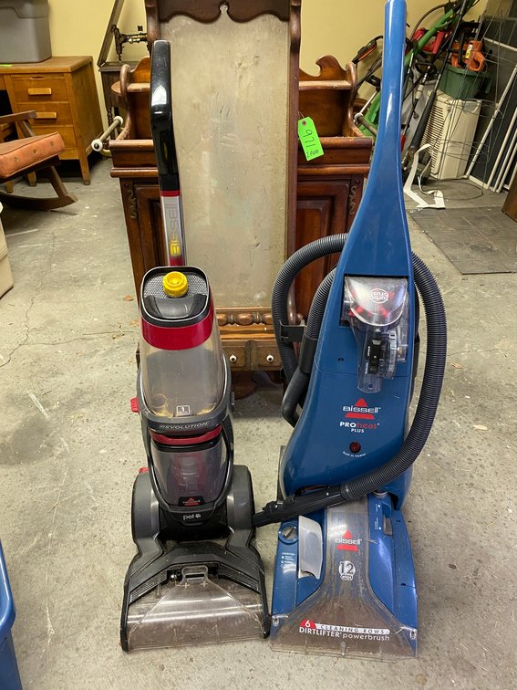 Bissell Pro Heat power clean, Revolution Bissell sweeper**unknown conditions**, also a spinning mop bucket