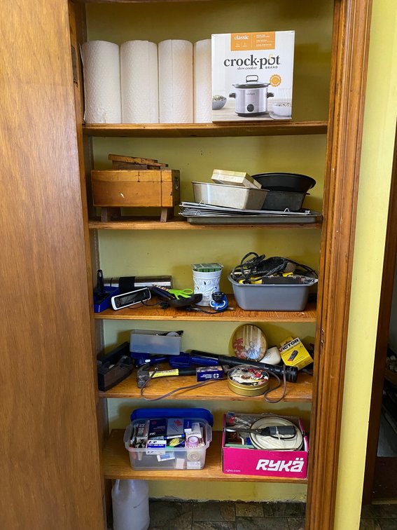 Closet lot of  items