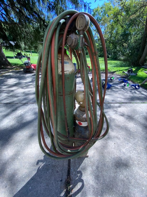 Oxygen & Acetylene Tanks