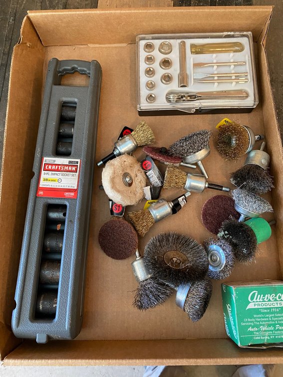 9-Pc. Impact Socket Set & Wire Brushes