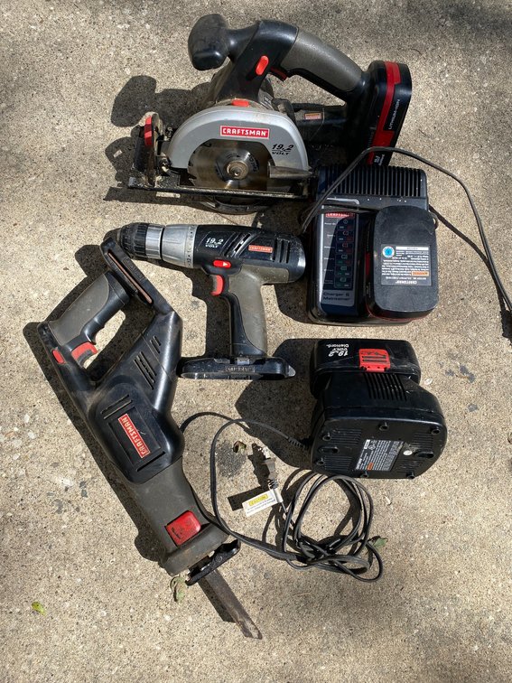 Craftsman Tool Set w/ Batteries & Charger