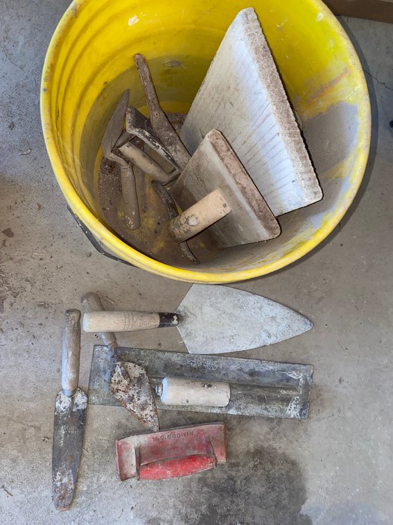Bucket of Masonry Tools