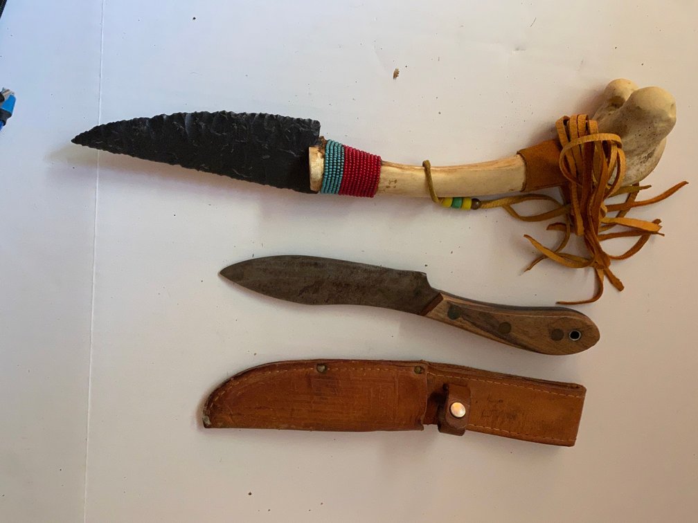 Bone-Handled Flint Knife
