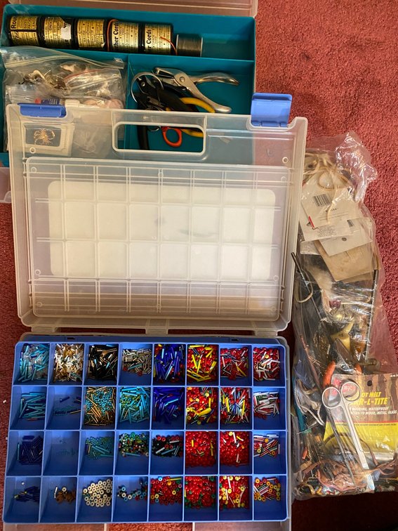 Trays of Beads & Tools