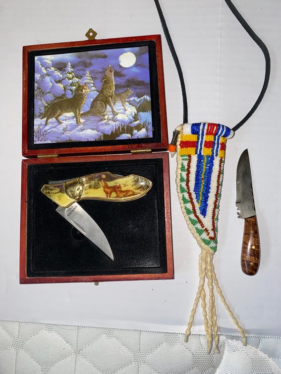 Knives & Beaded Sheaths